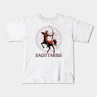 Sagittarius Zodiac Sign Kids T-Shirt